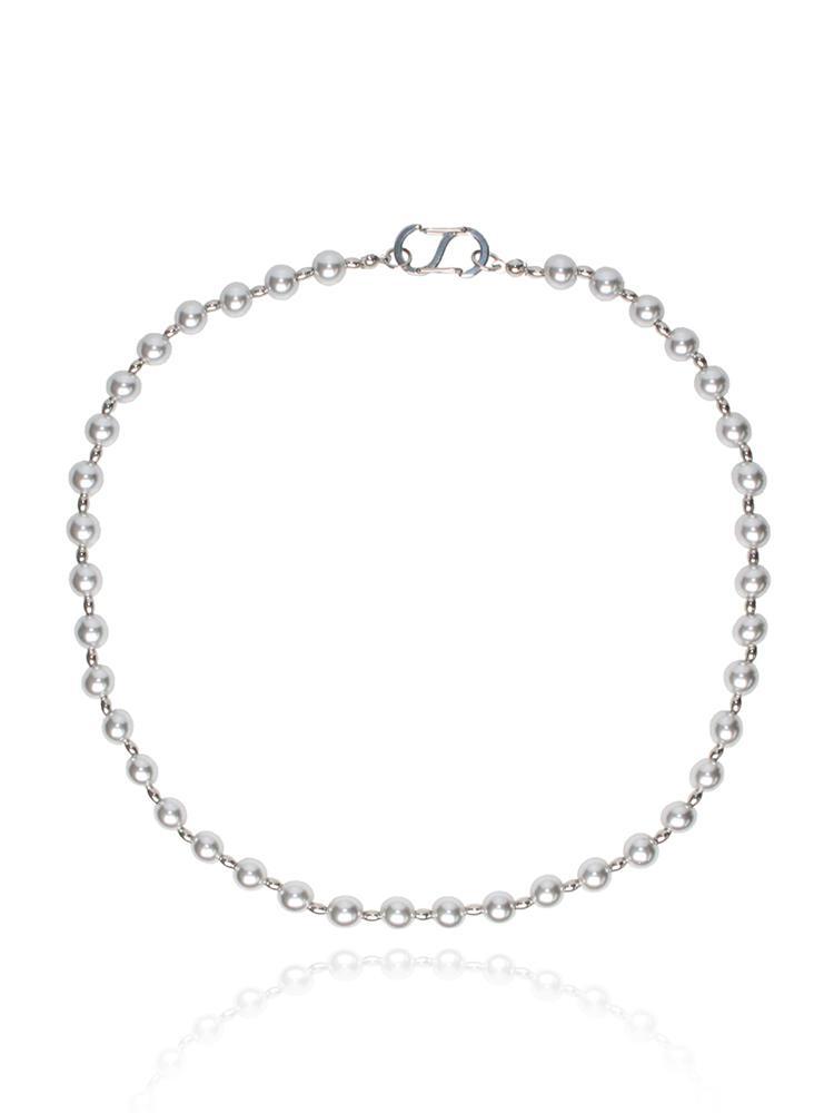 24 F/W - S Link Grey Pearl Necklace